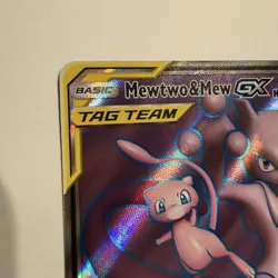 Mewtwo & Mew GX 222/236 - Unified Minds Tag Team Ultra Rare Full Art Pokemon- NM - Image 3