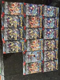 16 Packs Of Stellar Crown Pokemon TCG Cards Unopened New - Image 1