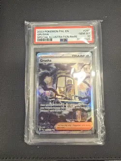 2023 POKEMON PAL EN-PALDEA EVOLVED #268 GRUSHA SPECIAL ILLUSTRATION RARE PSA 10 - Image 1
