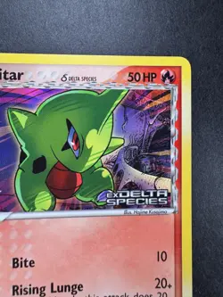 2005 Pokemon Larvitar EX Delta Species 73/113 Reverse Holo Stamped - Image 3