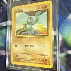 CGC MINT 9, Machop Pokemon (2000) Base Set 2 - 78/130 - Image 3