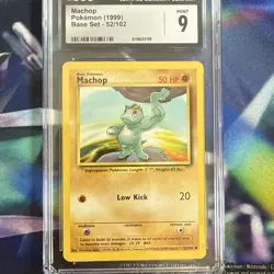 CGC MINT 9, Machop Pokemon (2000) Base Set 2 - 78/130 - Image 5