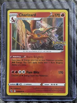Pokemon Charizard Pokemon GO Holo Rare 010/078 - Image 1