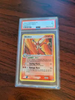 Blaziken 1/106 Holo Pokemon EX Emerald PSA 5 - Image 1