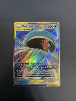 Pokemon TCG Magikarp & Wailord GX SM166 Promo MP/HP Pokemon TCG - Image 1