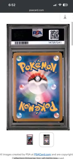 2024 Pokemon Japanese SV6A-Night Wanderer Art Rare #075 Persian PSA 10 - Image 2