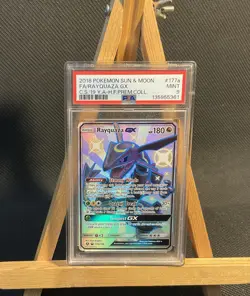 Pokemon SM Hidden Fates Collection Promo 177a/145 Rayquaza GX PSA 9 New Cert - Image 1