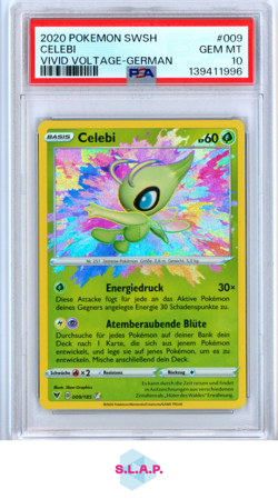 CELEBI POKEMON 009/185 2020 VIVID VOTALGE AMAZING RARE DEUTSCH PSA 10 - Image 1