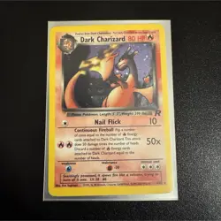 Pokemon Dark Charizard 4/82 Team Rocket Holo Rare 80 HP English Unlimited - Image 1