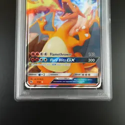 PSA 9 Charizard GX 9/68 Pokemon Hidden Fates Full Art Holo Card - Image 3
