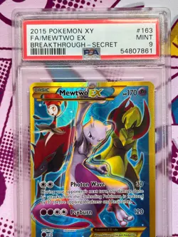 Pokemon TCG - Mewtwo EX 163/162 - Full Art - XY Breakthrough - Graded - PSA 9 - Image 2