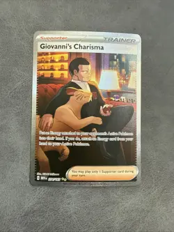 Pokemon TCG Giovanni's Charisma 204/165 Sv: Scarlet & Violet 151 Holo - Image 1