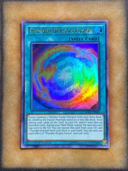Yugioh Thunder Dragon Fusion SOFU-EN060 Ultra Rare 1st Ed LP - Image 1