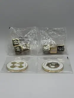 Official Pokemon TCG Charizard UPC Metal Damage Counter Dice & Condition Markers - Image 1