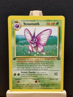 Pokemon 1999 WOTC 1st Edition Jungle Venomoth 29/64 - Near Mint - Image 1