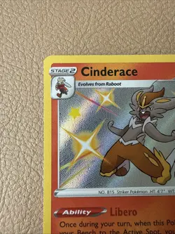 Cinderace SV017/SV122 Shiny Holo Rare - Pokemon Shining Fates: Shiny Vault - Image 2