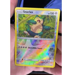 Pokemon Snorlax 50/68 Hidden Fates Reverse Holo Rare Grade-ableU - Image 1