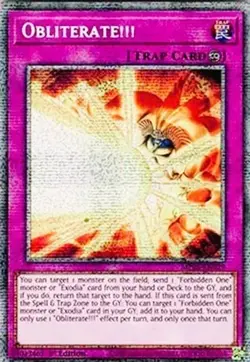 Yugioh MP25-EN029 Obliterate!!! Starlight Rare MINT - Image 1