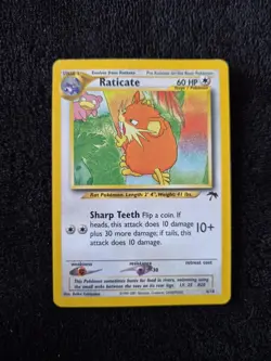 Pokemon 2001 Raticate Southern Islands #6/18 Card LP+ - Image 1