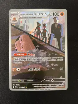 Pokemon Team Rocket's Dugtrio Illustration Rare ME: Ascended Heroes 239/217 NM - Image 1