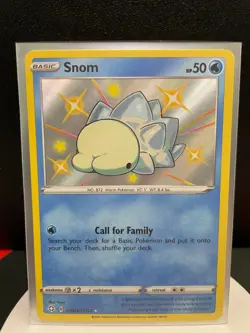 Pokemon Shining Fates Shiny Snom SV033/SV122 Shiny Vault Holo TCG Card 2021 - Image 1