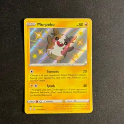 Pokemon TCG- Morpeko Shiny Holo Rare Shining Fates: Shiny Vault SV044/SV122 NM - Image 1