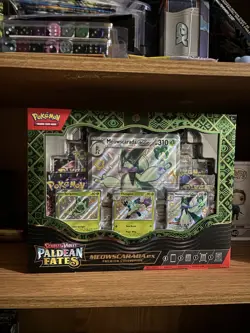 Pokemon Scarlet & Violet Paldean Fates Ex Premium Collection Meowscarada Box - Image 1
