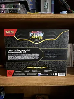 Pokemon Scarlet & Violet Paldean Fates Ex Premium Collection Meowscarada Box - Image 2