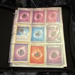 Pokemon TCG Binder Lot - Energy, Trainer, Pokemon Cards, Pikachu, Charizard - Image 1