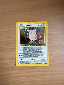 Pokemon Clefable 1/64 Holo Jungle Set – Lightly Played (LP) – Vintage WOTC 1999 - Image 1