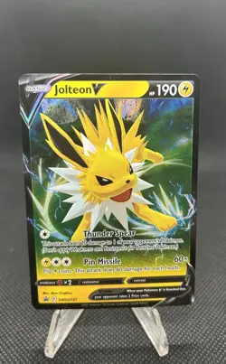 Pokemon Jolteon V SWSH151 Sword & Shield Holo Black Star Promo NM - Image 1