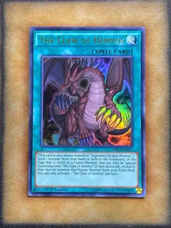 Yugioh The Claw of Hermos DRL3-EN067 Ultra Rare 1st Ed LP - Image 1