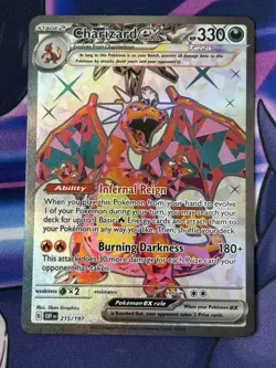 Pokemon - 1x Charizard EX 215/197 - Obsidian Flames LP/NM - Image 1