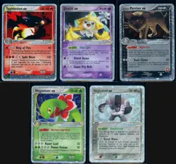 Pokemon EX SERIES - 5 EX Ultra Rare Holo Cards Bundle - ENG - HP/DMG - Image 1