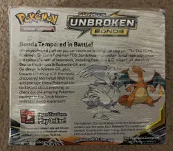 Factory Sealed Pokemon TCG Sun & Moon Unbroken Bonds Booster Box With Protector - Image 3
