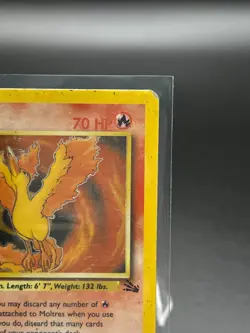 Moltres 12/62 Fossil Holo HP Pokemon Card - Image 2