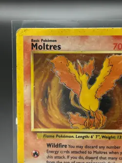 Moltres 12/62 Fossil Holo HP Pokemon Card - Image 3