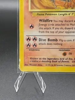 Moltres 12/62 Fossil Holo HP Pokemon Card - Image 5