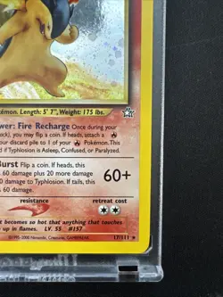 Pokemon Typhlosion 17/111 Neo Genesis 2000 Rare Holo Near Mint - Image 4