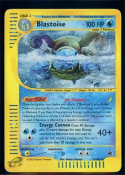 Pokemon EXPEDITION - #4/165 Blastoise - Holo - ENG - Moderately Played - Image 1