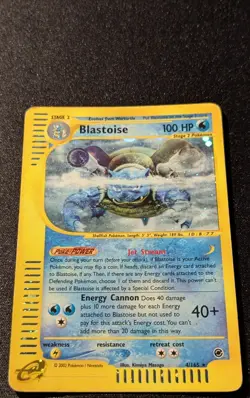 Pokemon EXPEDITION - #4/165 Blastoise - Holo - ENG - Moderately Played - Image 4
