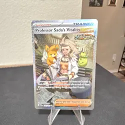 Pokemon TCG Professor Sada's Vitality Holo SV04 Special Rare 256/182 - Image 1