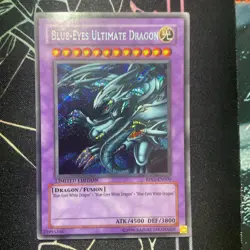 Yugioh Blue-Eyes Ultimate Dragon - RP01-EN000 Secret Rare vintage - Image 1