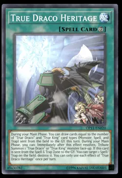 True Draco Heritage OP11-EN020 Common / Short Print Yu-Gi-Oh Unlimited Near Mint - Image 1