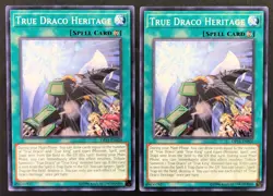 YUGIOH 2x True Draco Heritage OP11-EN020 Unlimited Common Near Mint - Image 1
