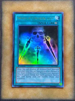 Yugioh Swords of Concealing Light LCYW-EN281 Ultra Rare 1st Ed LP - Image 1