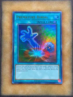 Yugioh Premature Burial PSV-EN037 Ultra Rare 25th Anniversary NM - Image 1