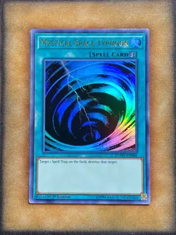 Yugioh Mystical Space Typhoon DUOV-EN086 Ultra Rare 1st Ed NM - Image 1