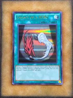Yugioh Legacy of a HERO DUSA-EN019 Ultra Rare 1st Ed NM - Image 1
