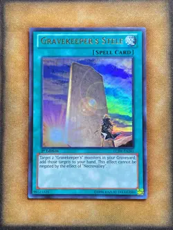 Yugioh Gravekeeper's Stele LCJW-EN261 Ultra Rare 1st Ed NM - Image 1